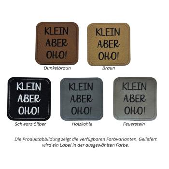 Kunstleder Label Klein aber OHO!